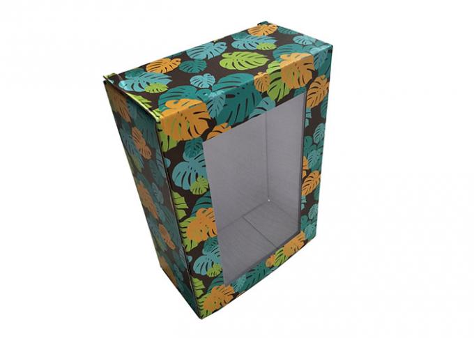 装飾的なパターンの印刷の透明な窓のペーパー ギフト用の箱