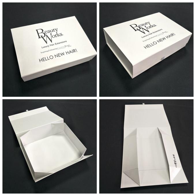湿気の毛延長包装のための防止の白く明確な折るギフト用の箱