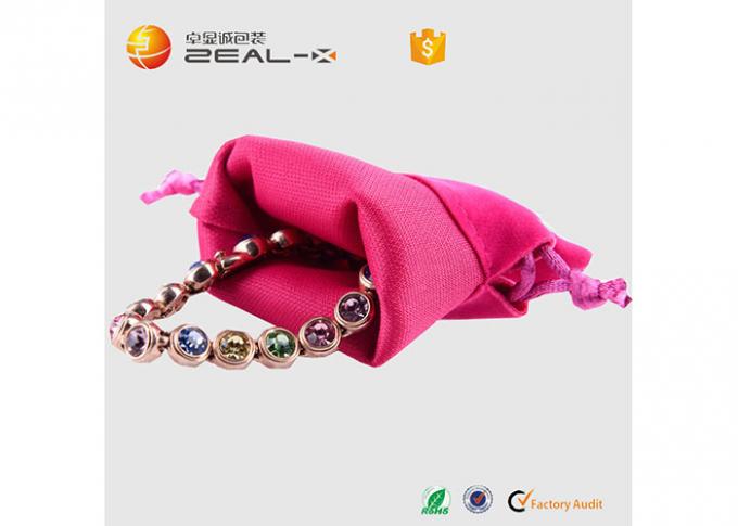 敏感なネックレスの普及した包装のビロードのドローストリング袋の宝石類の保護