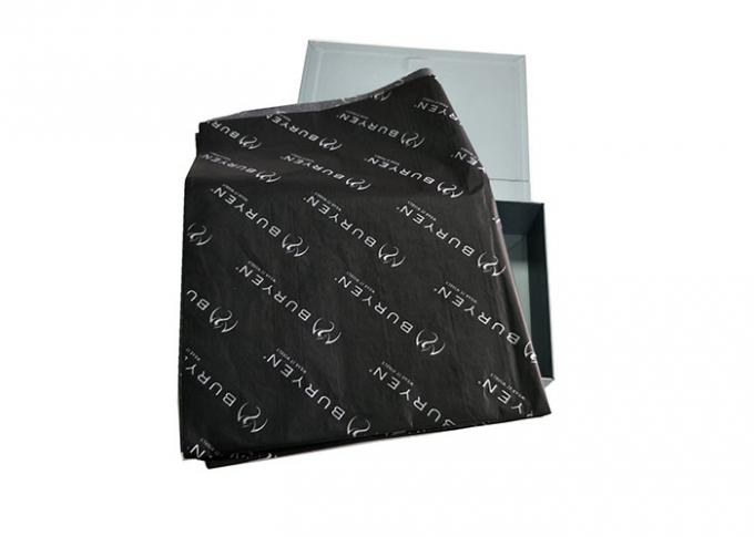 黒いバルク チィッシュ ペーパー、印刷されるロゴの便利な花の包装紙