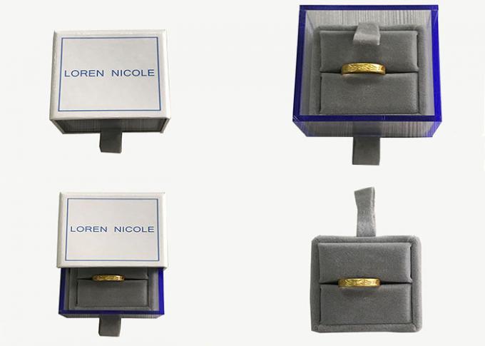 アクリル樹脂の宝石類の包装のための折るギフト用の箱の注文のサイズの色刷