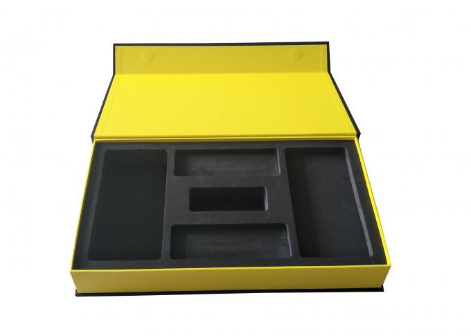 無光沢の黒い磁気本定形箱の電子包装の無光沢のラミネーションの表面