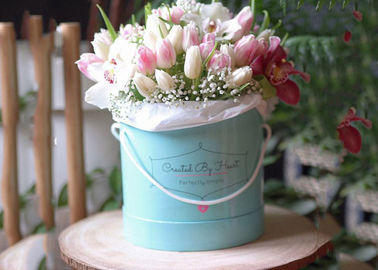 中国 ボール紙の円形の花箱のローズの花の花束の熱い押す豪華な環境友好的 工場