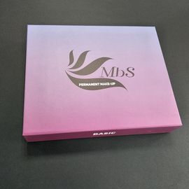 中国 豪華なピンク小ガモの中の色によって印刷される注文の荷箱の上磁気閉鎖 工場