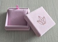 利用できる宝石類リングOEM/ODMのためのピンクのビロード堅い箱のふたの挿入物の内部の皿 サプライヤー