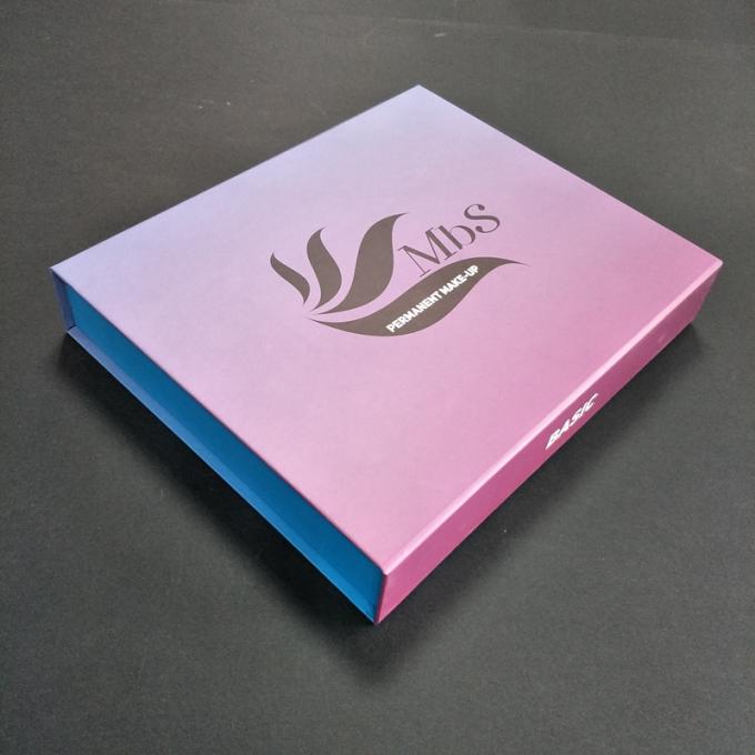 豪華なピンク小ガモの中の色によって印刷される注文の荷箱の上磁気閉鎖