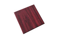 ビロードの表面の内部1200gsmボール紙が付いている深紅の木製色のふたそしてベース ボックス サプライヤー